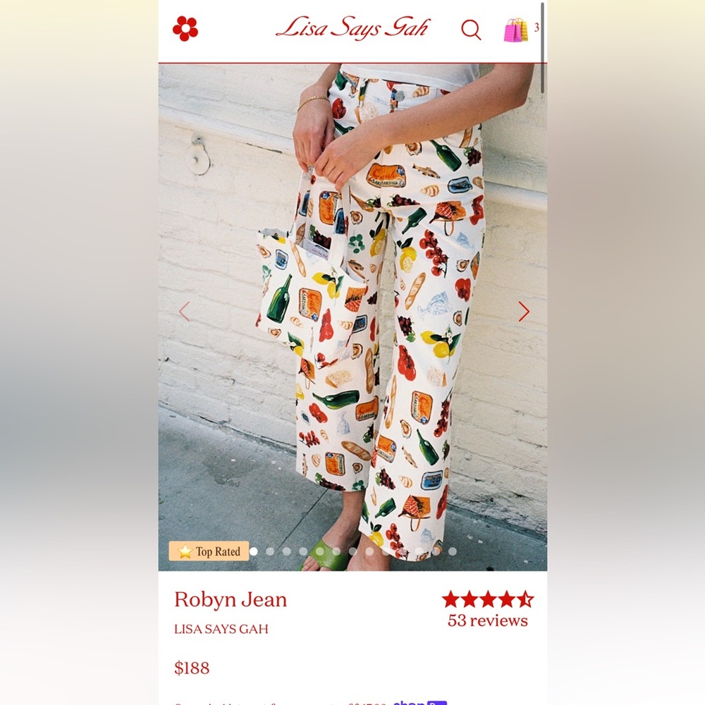 Lisa Says Gah Robyn Jean NWOT Italian Summer